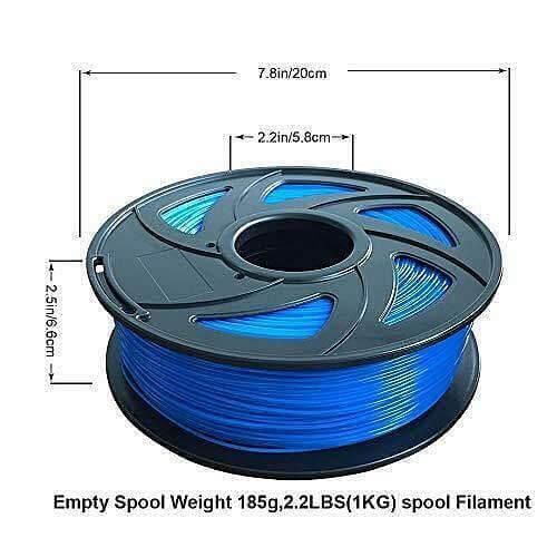 Tronxy 3D Printer 3D Flexible Blue TPU Filament 1.75 mm 2.2 LBS (1KG) Tronxy 3D Printer | Tronxy Large 3D Printer | Tronxy Large Format Veho 600 800 1000