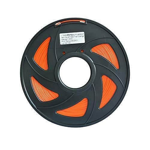Tronxy 3D Printer PETG filament 1.75mm filament 3D printing supplies transparent orange filament 3D printer spool high performance PETG eco-friendly 3D printing