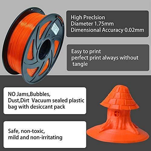 3D Printer Filament Vacuum 10 Bags Kit - Orange 3D