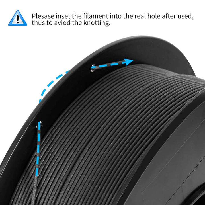Tronxy Carbon Fiber Filament PLA 1.75mm Reinforced 3D Printer Filament Black PLA Filament High Strength Filament Carbon Fiber PLA 3D Printing Supplies Industrial Prototypes