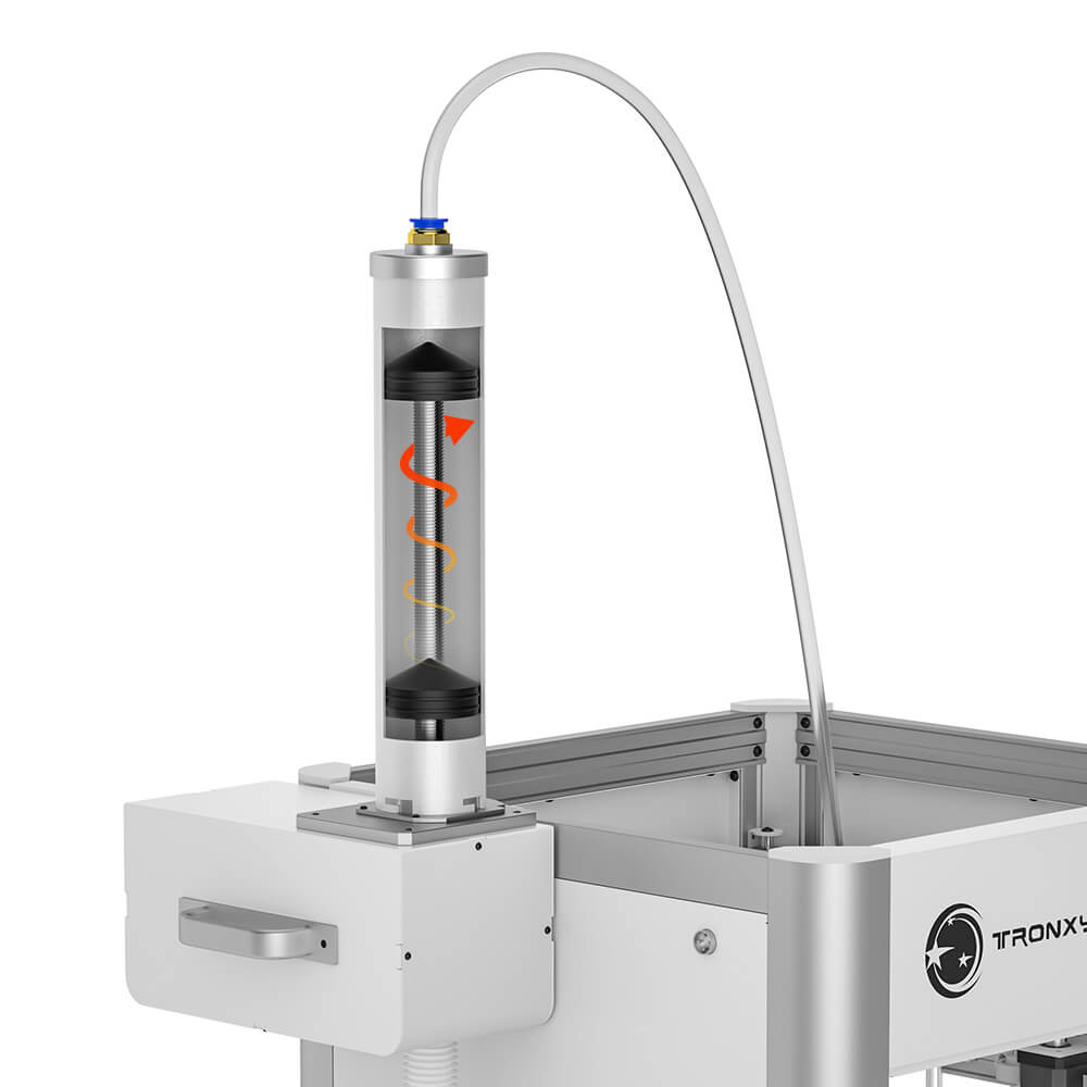 Tronxy Moore X2540 Clay 3D Printer Fully Assembled with Enclosure Aluminum Barrel Feeding System Electric Putter Ceramic Printing Size 250x250x400mm - Tronxy3dprinter.com