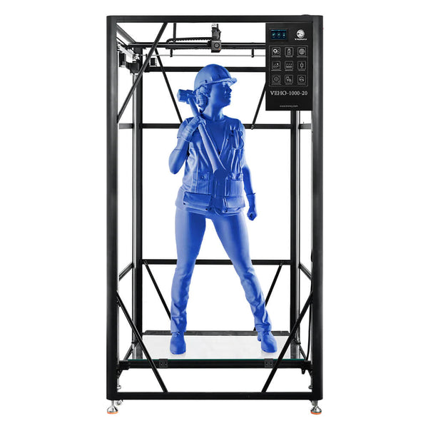 Tronxy VEHO 1000-20 Large Scale 3D Printer Big Format Direct Drive 3D Printer Build Size 1000x1000x2000mm 320 Degree Hotend Tronxy 3D Printer | Tronxy Large 3D Printer | Tronxy VEHO Large Format 3D Printer
