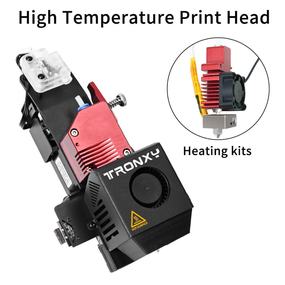 Tronxy Veho 2.85mm Hotend All-metal Extruder Direct Drive Extruder 3D Printer Accessories High Temperature Print Head 3D Printing Upgrade Kit TPU Nylon Printing