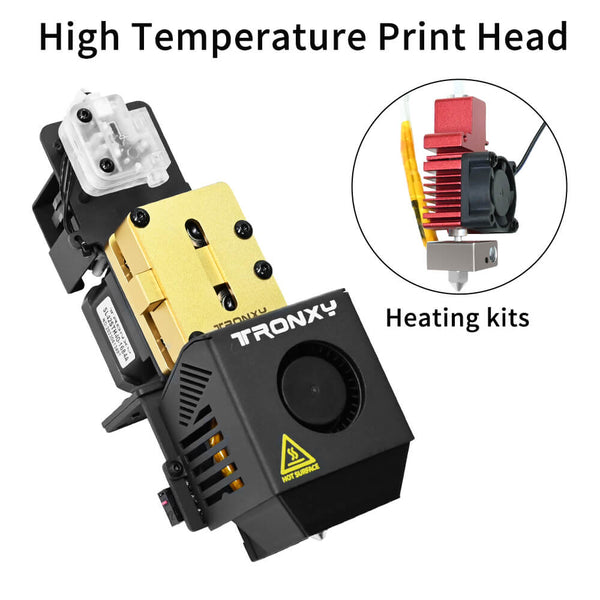 Tronxy VEHO Series 3mm Full Metal Hotend Extruder Dual Gear Direct Drive Extruder Print Head Kits Apply to 2.85mm Filament