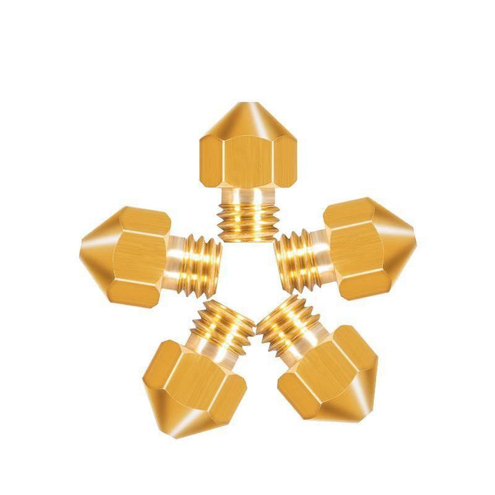 Tronxy 3D Printer MK8 Copper Nozzle High Temperature Nozzle 1.2mm Extruder 1.5mm Nozzle 2.85mm Print Head Stainless Steel Nozzles 3D Printing Accessories