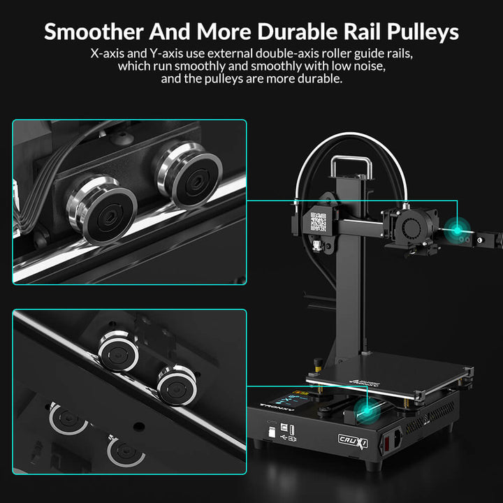 Tronxy Crux 1 Mini 3D Printer Beginner 3D Printer Portable 3D Printer Fast Assembly 3D Printer Direct Drive Extruder Budget-friendly 3D Printer User-friendly 3D Printing