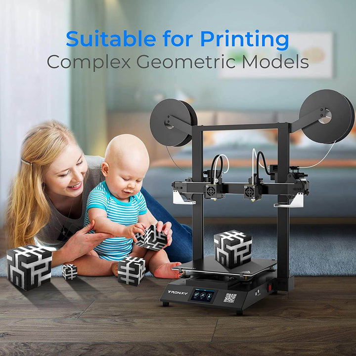 Tronxy PVA Filament water soluble filament 3D printer filament 1.75mm filament support material 3D printing accessories environmental-friendly filament complex model printing
