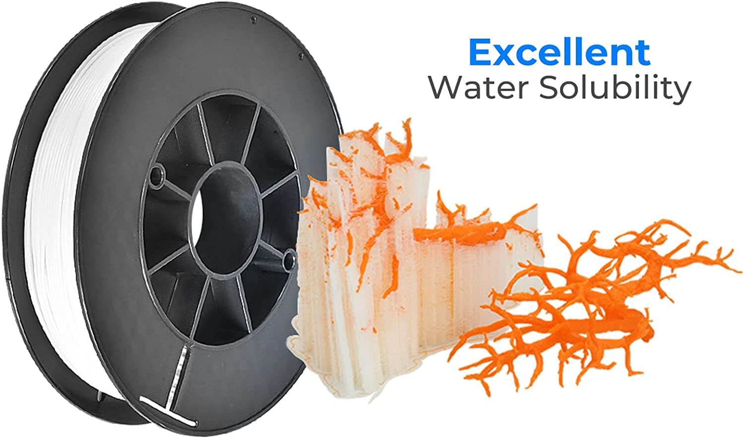Support Filament Tronxy PVA Filament: Water-Soluble 3D Support Filament