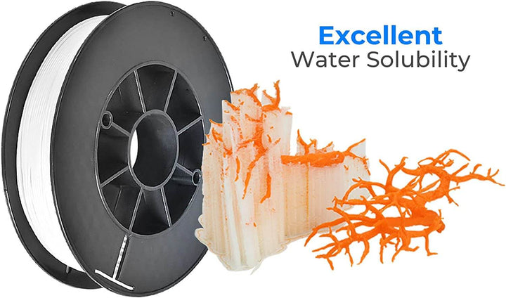 Tronxy PVA Filament water soluble filament 3D printer filament 1.75mm filament support material 3D printing accessories environmental-friendly filament complex model printing