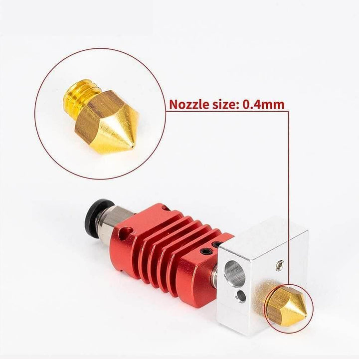 Tronxy 3D Printer MK10 Upgrade Extruder Kit 0.4mm Nozzle 3D Printing Accessories 24V Extruder Extruder Kit Upgrade Kit for 3D Printer 3D Printer Parts