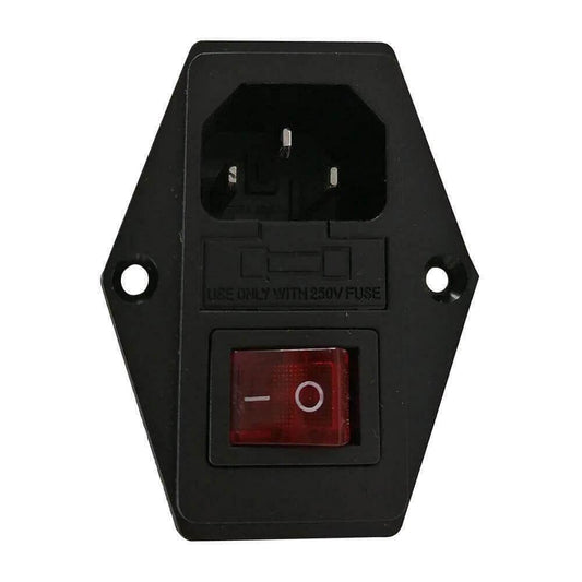 Tronxy 3D Printer Power Supply Socket 250V Power Connector 10A Fuse Holder 3-Pin Power Supply 3D Printer Accessories Ac Power Socket High Quality Printer Parts