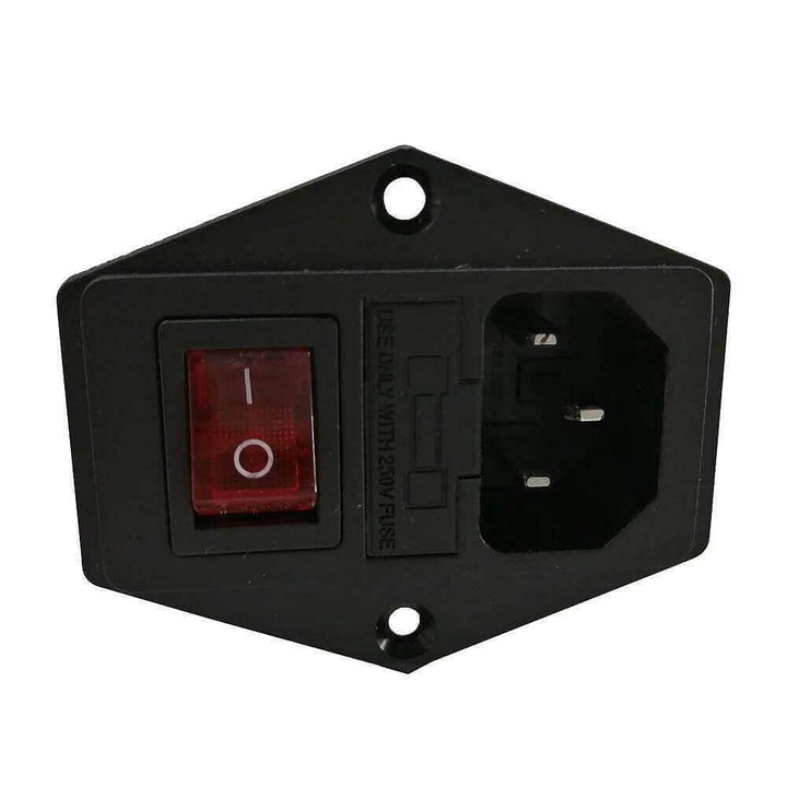 Tronxy 3D Printer Power Supply Socket 250V Power Connector 10A Fuse Holder 3-Pin Power Supply 3D Printer Accessories Ac Power Socket High Quality Printer Parts
