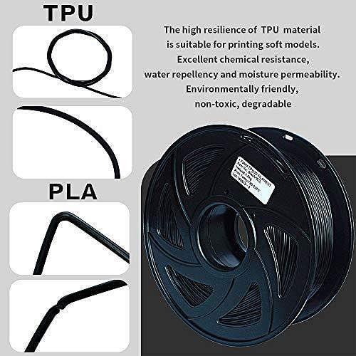 Tronxy 3D Printer 3D Flexible Black TPU Filament 1.75 mm 2.2 LBS (1KG) Tronxy 3D Printer | Tronxy Large 3D Printer | Tronxy Large Format Veho 600 800 1000