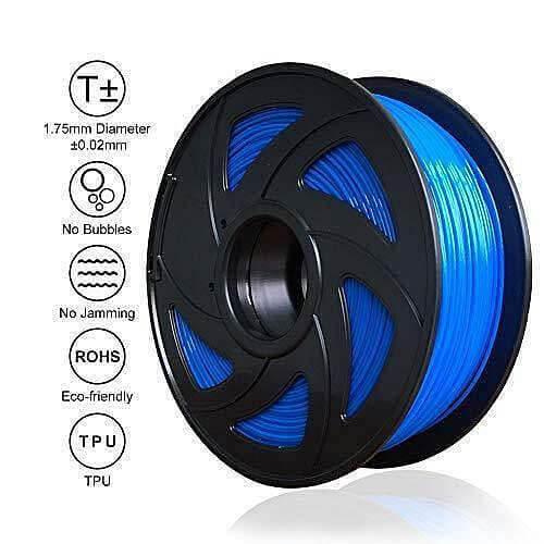 Tronxy 3D Printer TPU Filament Flexible Filament 1.75 mm Filament 3D Printing Materials Low-Odor Filament Environmental Friendly Filament 3D Printer Accessories