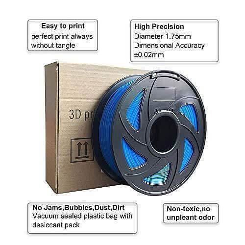Tronxy 3D Printer TPU Filament Flexible Filament 1.75 mm Filament 3D Printing Materials Low-Odor Filament Environmental Friendly Filament 3D Printer Accessories