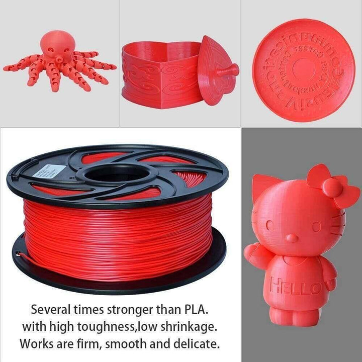 Tronxy 3D Printer 3D Flexible Red TPU Filament 1.75 mm 2.2 LBS (1KG) - Tronxy 3D Printing - Best 3D Printer for Beginners