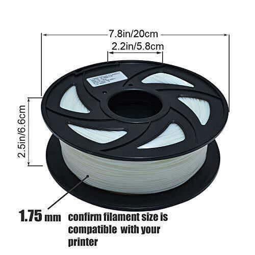 Tronxy 3D Printer TPU Filament 3D Printing Materials Flexible Filament 1.75 mm Filament Low Odor Filament Environmental Friendly Filament High Compatibility Filament