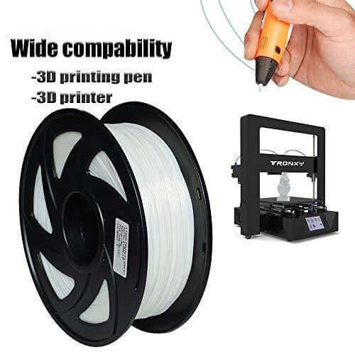 Tronxy 3D Printer TPU Filament 3D Printing Materials Flexible Filament 1.75 mm Filament Low Odor Filament Environmental Friendly Filament High Compatibility Filament