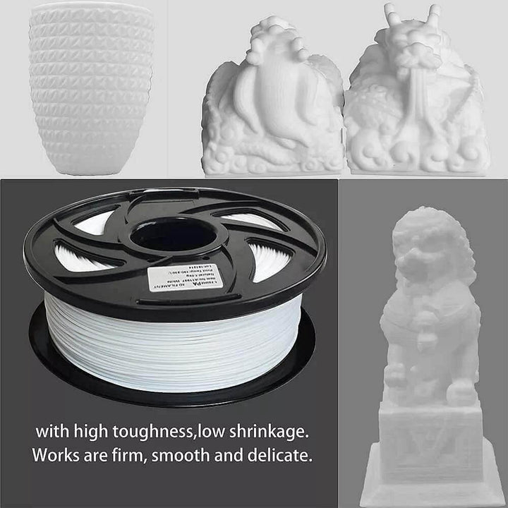 Tronxy 3D Printer 3D Printing White Nylon Filament 1.75 mm, 2.2 LBS (1KG) Tronxy 3D Printer | Tronxy Large 3D Printer | Tronxy Large Format Veho 600 800 1000