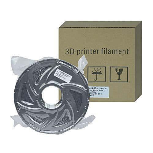 Tronxy 3D Printer ABS 3D Printer Filament, 1 kg Spool, 1.75 mm, Black - Tronxy 3D Printing - Best 3D Printer for Beginners