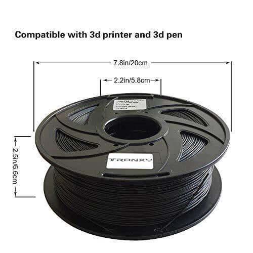 Tronxy 3D Printer ABS 3D Printer Filament 1.75 mm filament 1 kg spool Black filament 3D printing materials low odor filament high compatibility