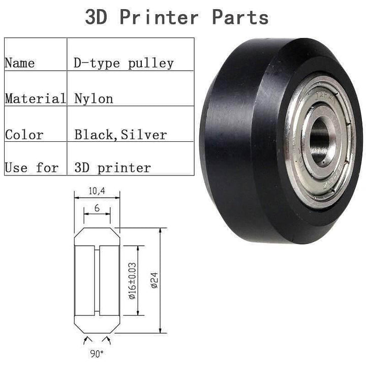 Tronxy 3D Printer D Type Synchronous Wheel Suitable for XY-2-PRO/X5SA/X5SA-PRO/X5SA-400/X5SA-500-2E - Tronxy 3D Printing - Best 3D Printer for Beginners
