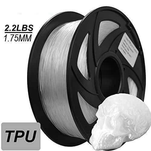 Tronxy 3D Printer Flexible TPU 3D Printers Filament, 1.75mm, Color Transparent TPU - Tronxy 3D Printing - Best 3D Printer for Beginners