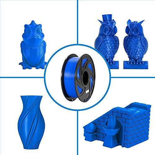 Tronxy 3D Printer PLA Silk Filament 1.75mm 3D Printing Consumables 1kg Spool (2.2lbs), Dimensional Accuracy +/- 0.05 mm, Fit Most FDM Printer (Blue) Tronxy 3D Printer | Tronxy Large 3D Printer | Tronxy Large Format Veho 600 800 1000