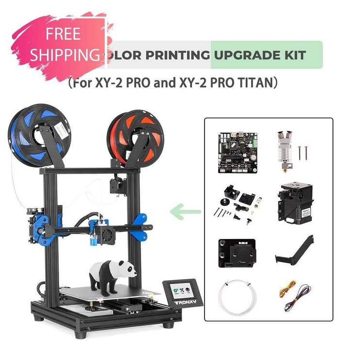 Tronxy 3D Printer PRO-2E Upgrade Kits XY-2 PRO XY-2 PRO TITAN 3D printer accessories dual color printing Titan extruder 3D printer upgrade