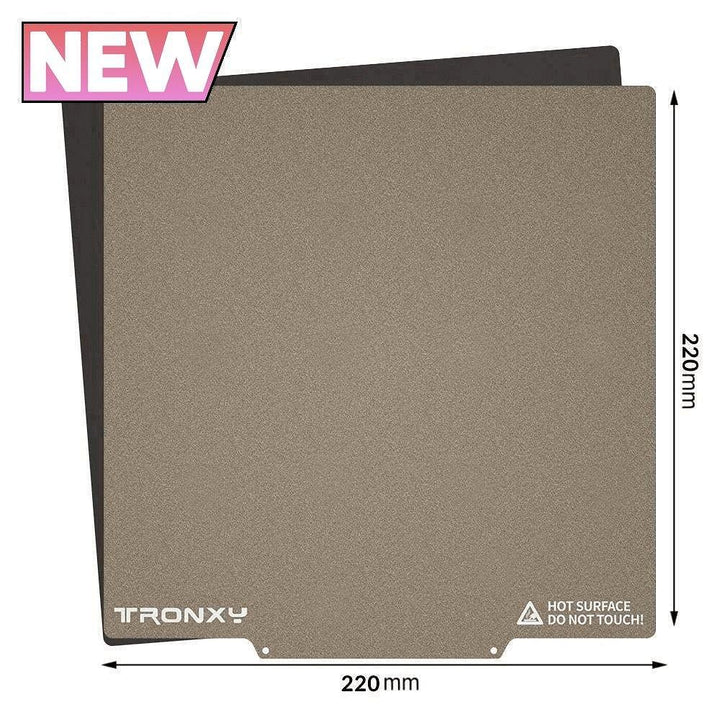 Tronxy 3D printer PEI sheet magnetic build plate hot bed sticker spring steel plate 3D printing accessories high temperature resistance flexible printing surface