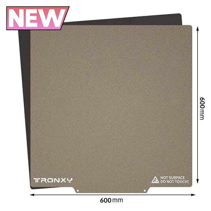 Tronxy 3D printer PEI sheet magnetic build plate hot bed sticker spring steel plate 3D printing accessories high temperature resistance flexible printing surface