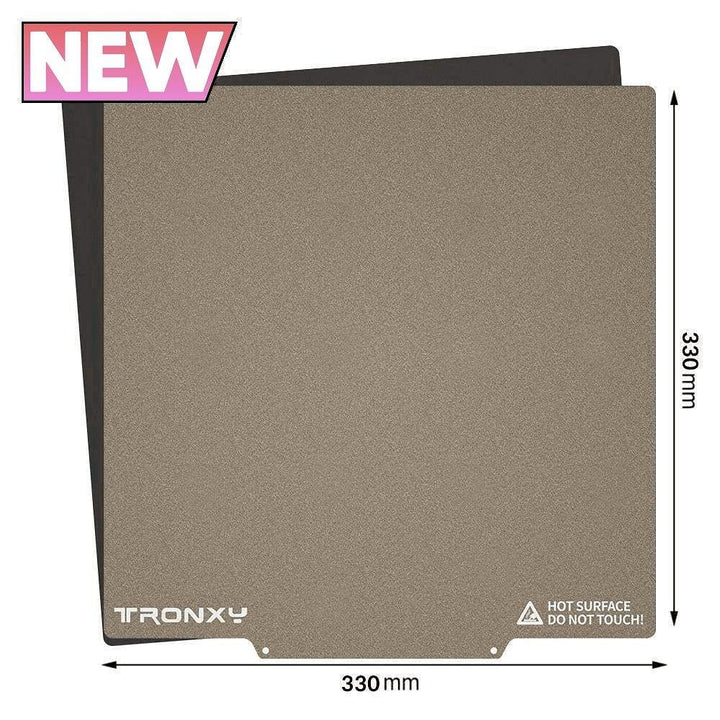 Tronxy 3D printer PEI sheet magnetic build plate hot bed sticker spring steel plate 3D printing accessories high temperature resistance flexible printing surface