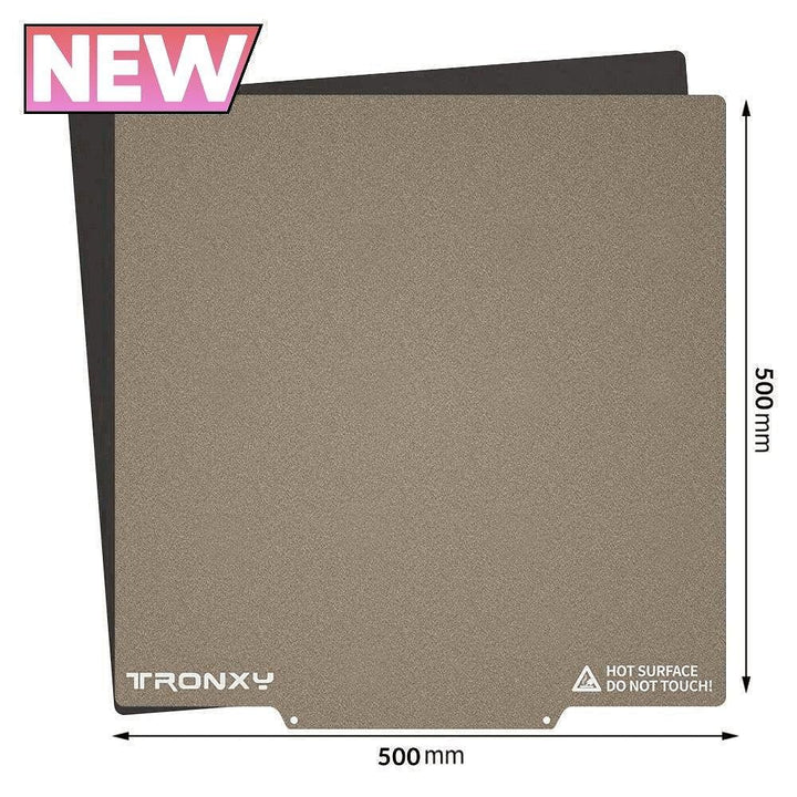 Tronxy 3D printer PEI sheet magnetic build plate hot bed sticker spring steel plate 3D printing accessories high temperature resistance flexible printing surface