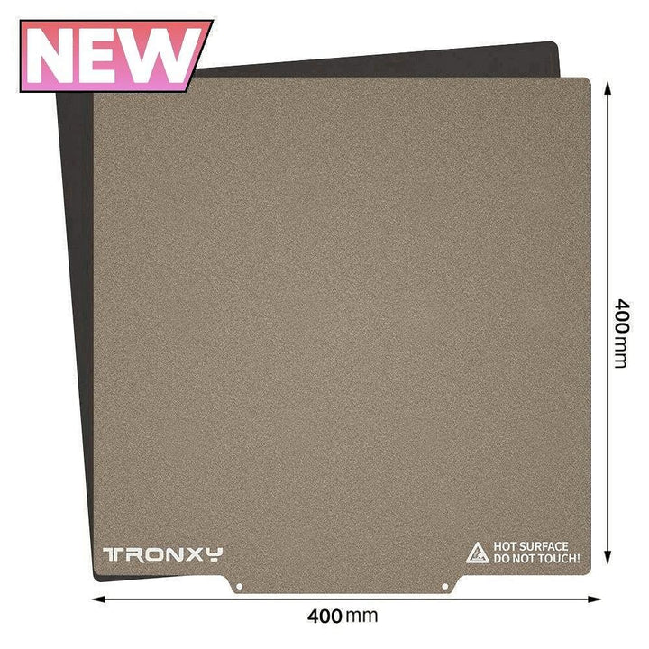 Tronxy 3D printer PEI sheet magnetic build plate hot bed sticker spring steel plate 3D printing accessories high temperature resistance flexible printing surface