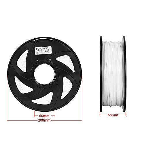 Tronxy 3D printer White PLA filament 1.75 mm filament 3D printing materials high compatibility filament vacuum sealed filament low warping PLA quality assurance 3D printing