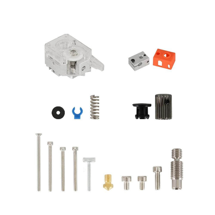 Tronxy 3D Printer Direct Extruder Kit V6 Version BMG Extruder Dual Feed Gear 3D Printing Accessories Compatible Filament Metal Extruder