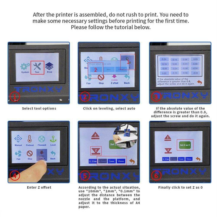 Tronxy 3D Printer Smart Controller Display 3.5 Inch Touchscreen XY-2 Pro Accessories X5SA Printer Parts 3D Printing Accessories Touch Screen Display For 3D Printer Tronxy Printer Suitable Models