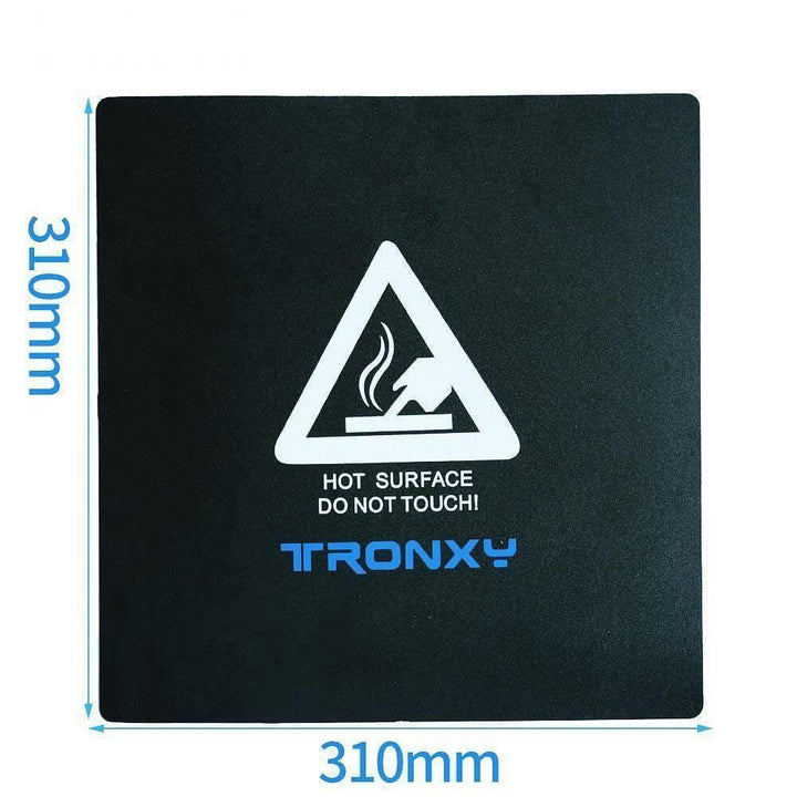 Tronxy 3D Printer Heated Bed Sticker Black Sticker 3D Printing Accessories Hotbed Sticker Masking Tape for 3D Printer 3D Printer Upgrade Tronxy Products