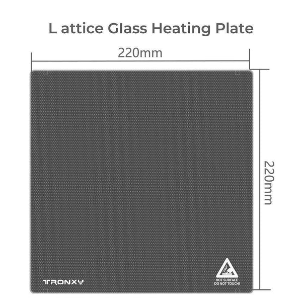 Tronxy Lattice Glass Heated Bed Plate 5 Sizes 3D Printer Parts & Accessories