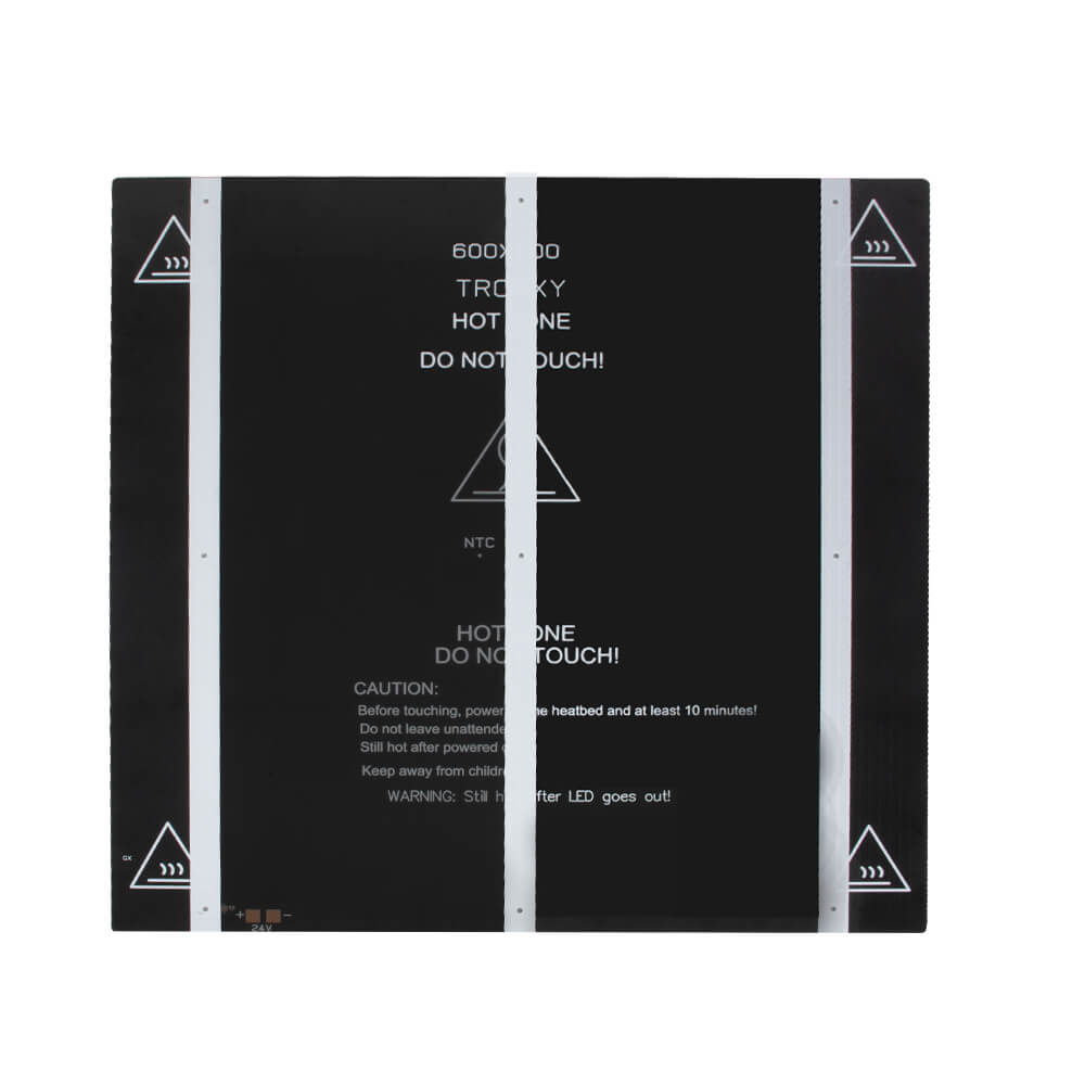 Tronxy 3D printer heated bed aluminum alloy 24V heated bed 3D printer parts 600x600mm heated bed 3D printing accessories Tronxy parts