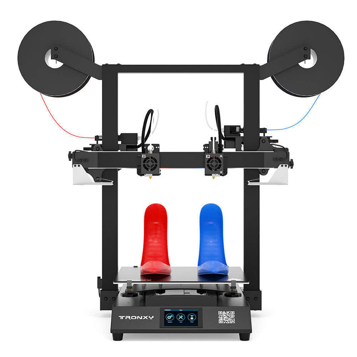 Tronxy Gemini S bricolage double extrudeuse IDEX Kit d'imprimante 3D deux  têtes multicolore grande Machine d'impression 3D FDM 300x300x390mm