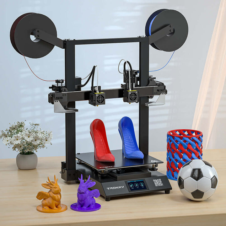 Tronxy Gemini S DIY Dual Extruder IDEX 3D Printer Kit Two Head Multicolor Large FDM 3D Printing Machine 300x300x390mm Tronxy 3D Printer | Tronxy Gemini 3D Printer | Tronxy Idex 3D Printer