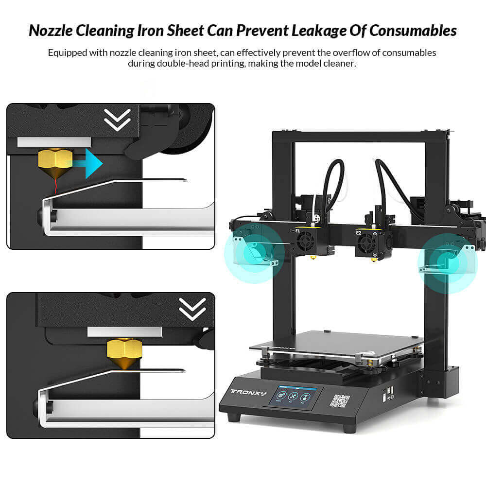 Tronxy Gemini XS 2022: デュアル エクストルーダー 3D プリンター キット