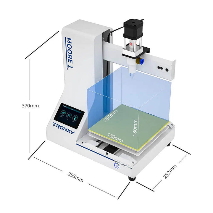 Tronxy Moore 1 Clay 3D Printer Liquid Deposition Molding DIY 3D Printer Kit Ceramic 3D Printer Family Craft Tool Microwave Kiln Molding Technology