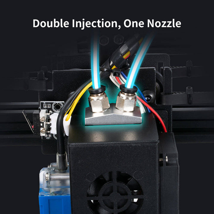 Tronxy X5SA-400 Dual Extruder 3D Printer Large Format 3D Printer FDM 3D Printing 2-in-1-out Nozzle Auto Leveling 3D Printer 3D Printer Kit Titan Extruder