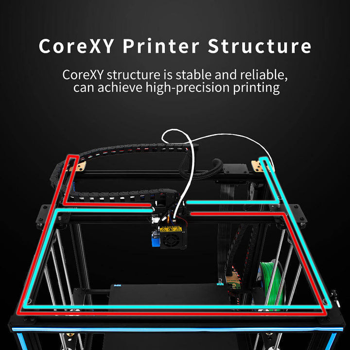 Tronxy X5SA-400 DIY 3D Printer Kit Power Off Resume Print Large Print Size 3.5 Inch Touch Screen PLA TPU ABS Filament CoreXY Structure Auto Leveling