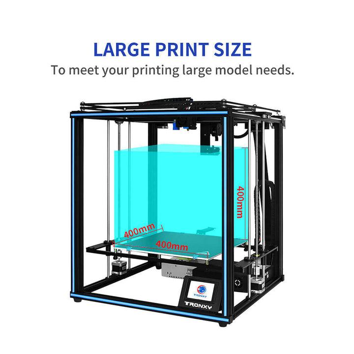 Tronxy X5SA-400 Pro DIY 3D Printer with Tian Exruder Quiet Drive Mainboard 400x400x400mm Tronxy 3D Printer | Tronxy Large 3D Printer | Tronxy X5SA 400 Large Format 3D Printer