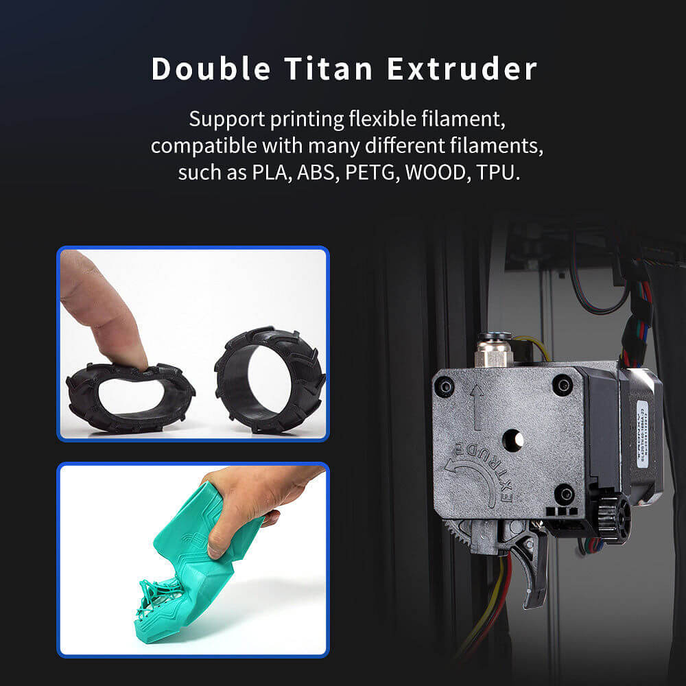 Tronxy X5SA-500 Dual Extruder 3D Printer Large Size 3D Printer DIY 3D Printer Kit 500x500x600mm Printer FDM Dual Color Printing Auto Leveling 3D Printer Tronxy 3D Printing