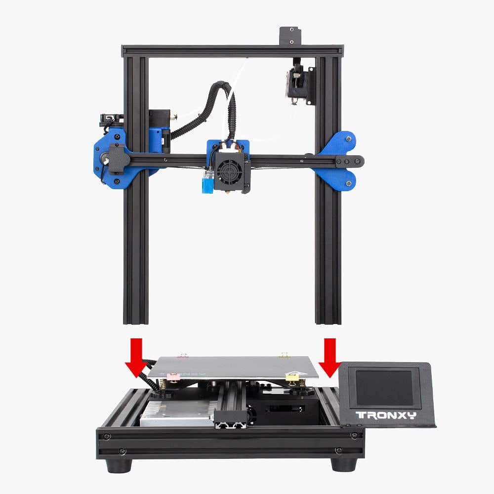 Tronxy XY-2 Pro 3D printer dual color printing DIY kit Titan extruder 255x255x245mm silent motherboard easy assembly